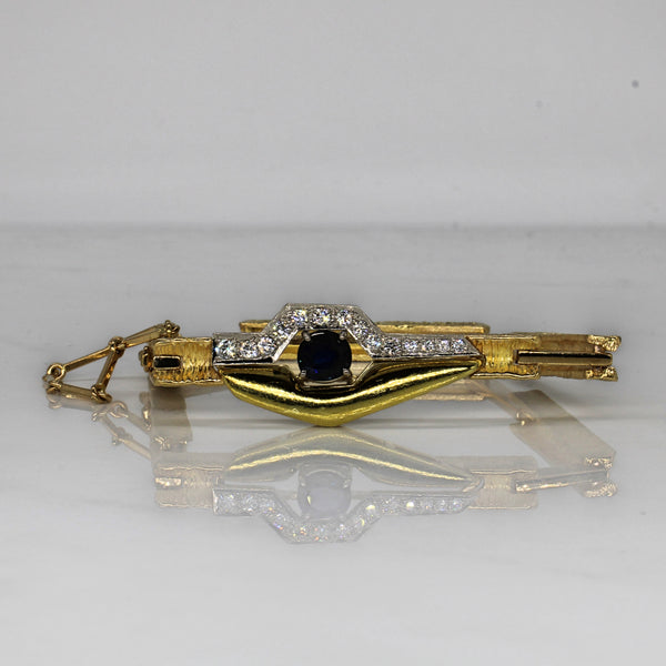 Sapphire & Diamond Bar Bracelet | 1.00ct, 0.60ctw | 7.5