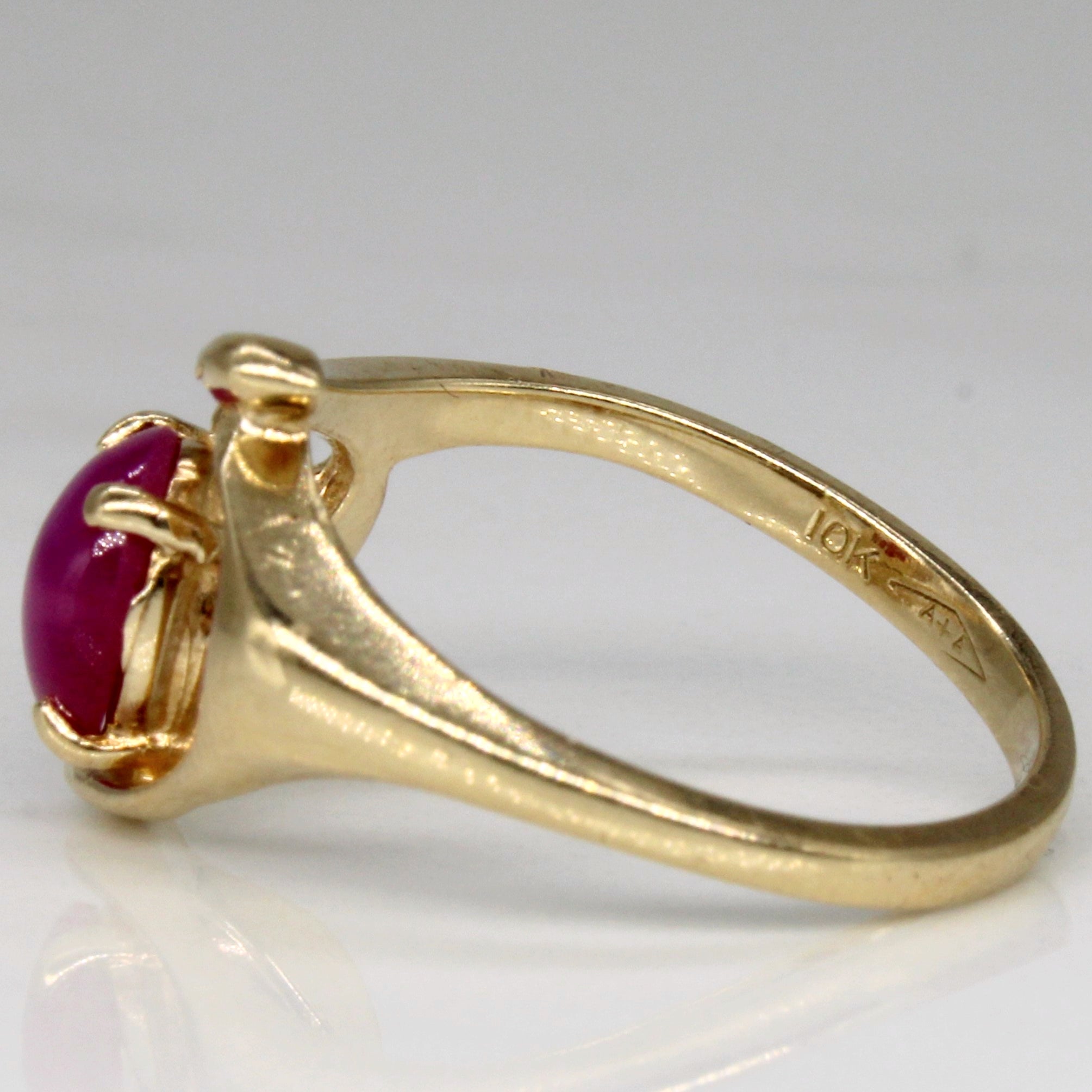 Synthetic Star Ruby Ring | 0.87ct | SZ 5.75 |