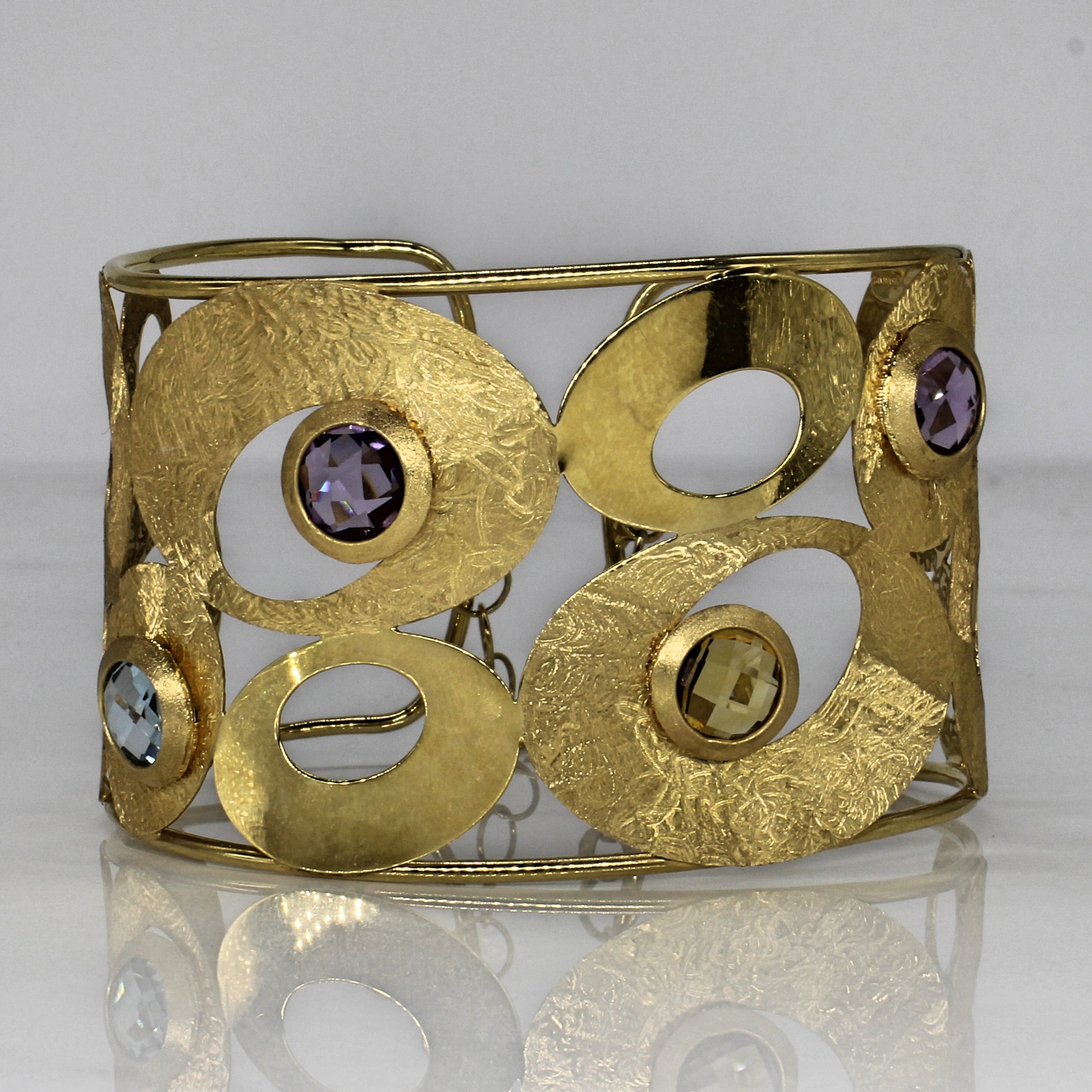 Bracelet manchette multi-pierres | 7,60 ct | 6,5" | 