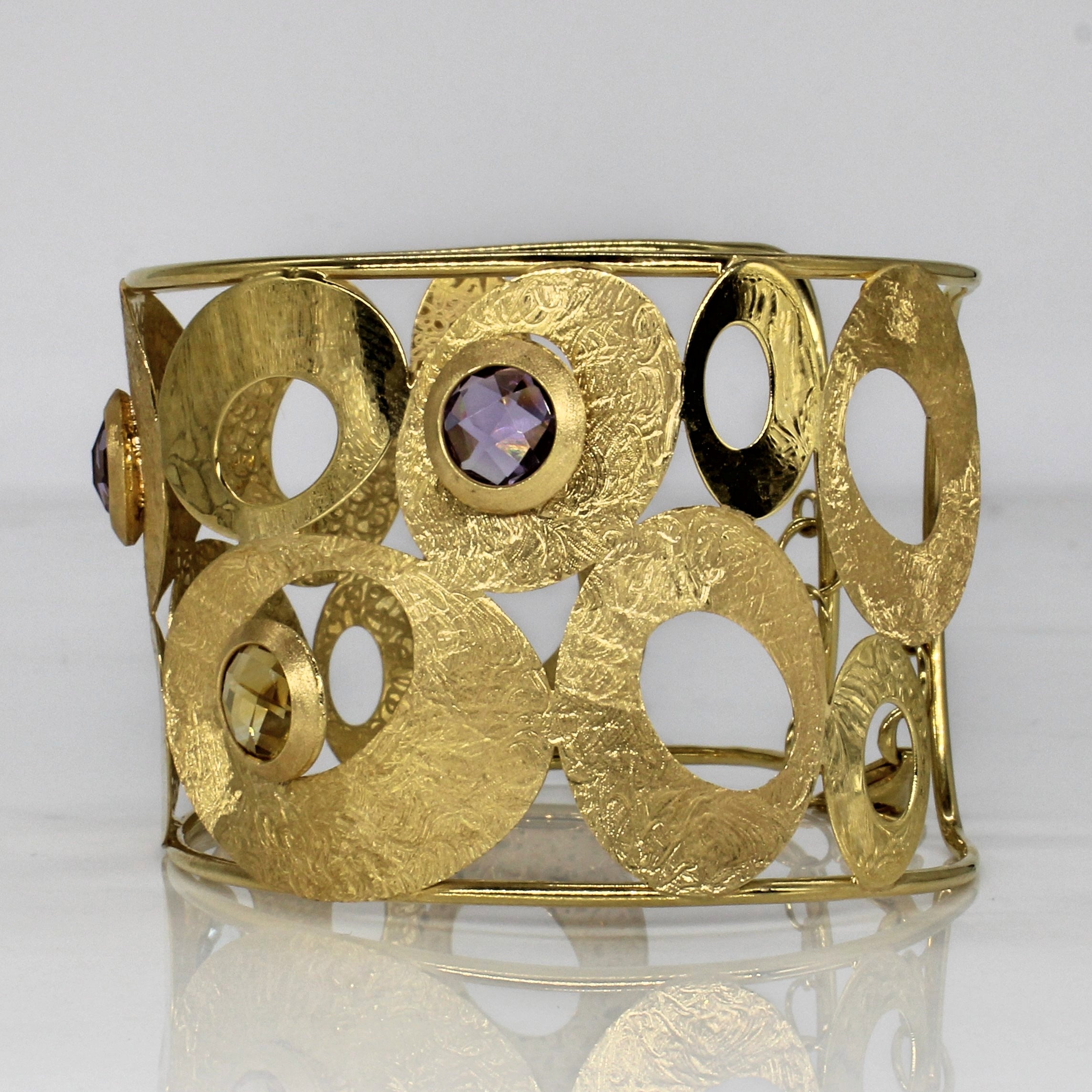 Bracelet manchette multi-pierres | 7,60 ct | 6,5" | 