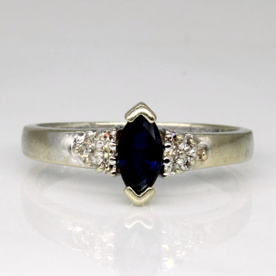 Sapphire & Diamond Ring | 0.32ct, 0.06ctw | SZ 6 |