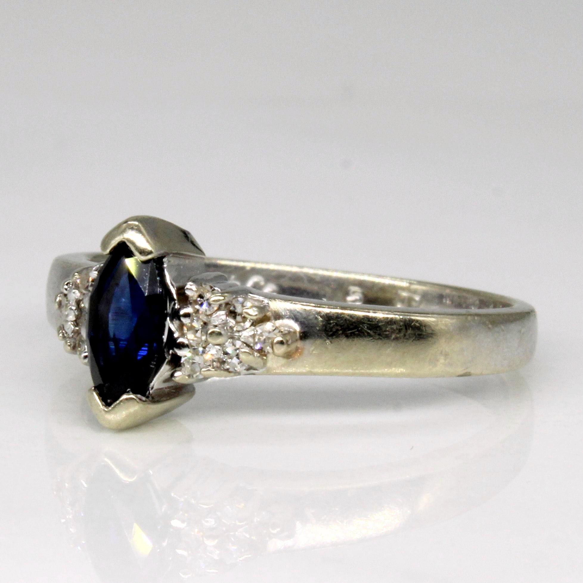 Sapphire & Diamond Ring | 0.32ct, 0.06ctw | SZ 6 |