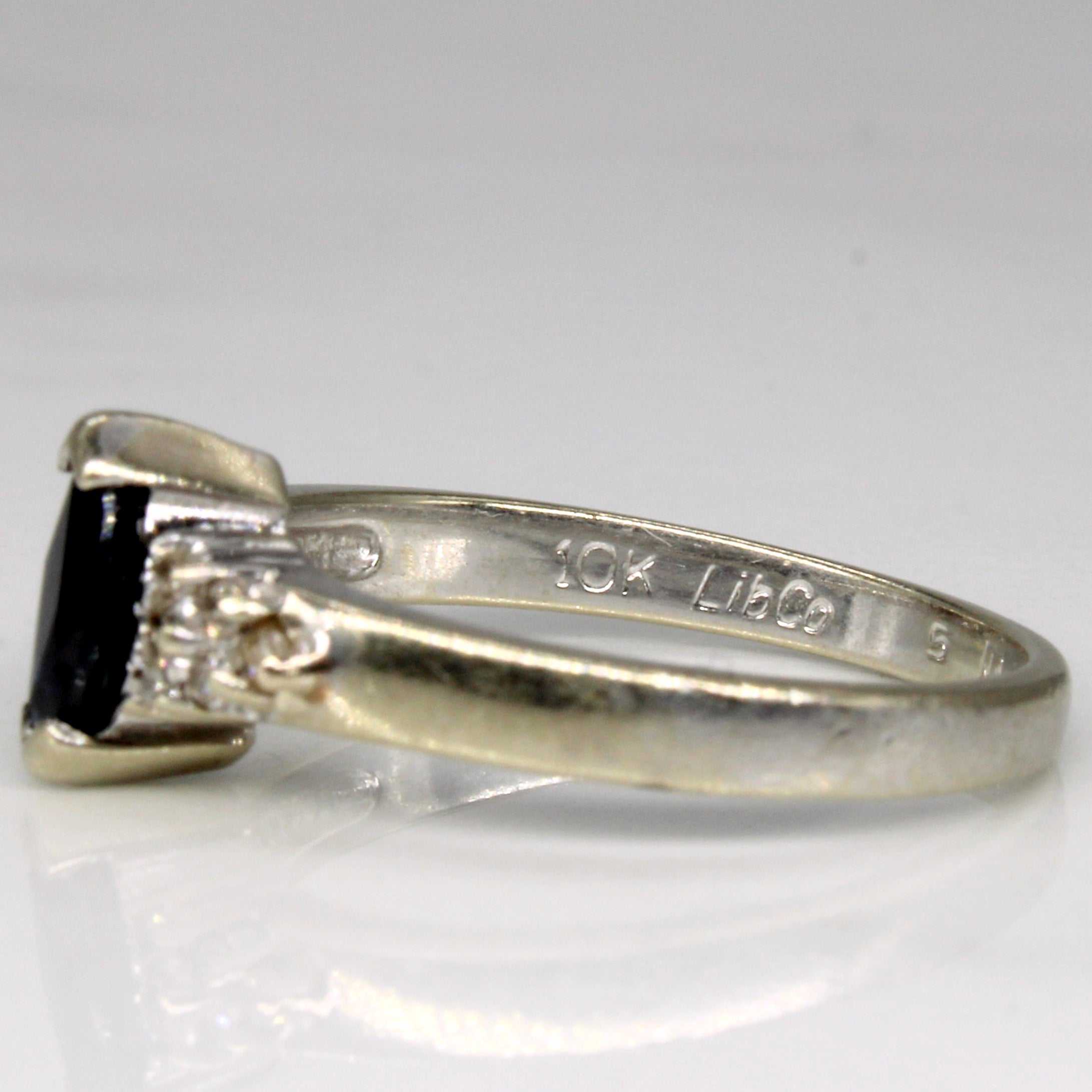 Sapphire & Diamond Ring | 0.32ct, 0.06ctw | SZ 6 |