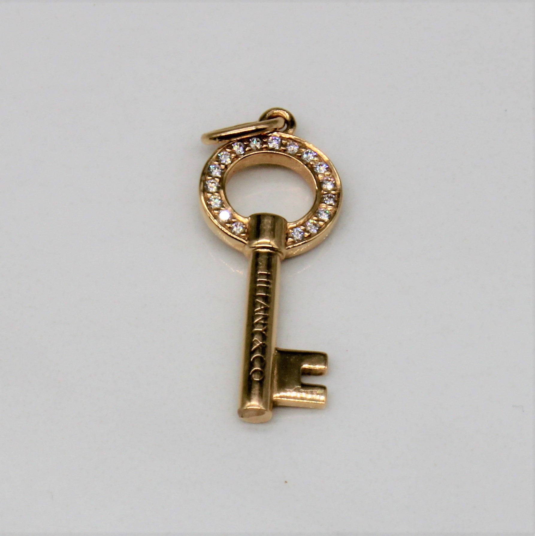 'Tiffany & Co.' Modern Keys Open Round Key Pendant
