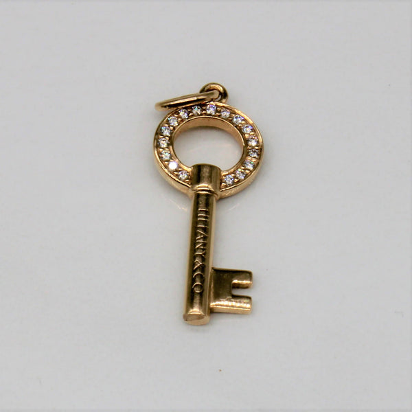 'Tiffany & Co.' Modern Keys Open Round Key Pendant