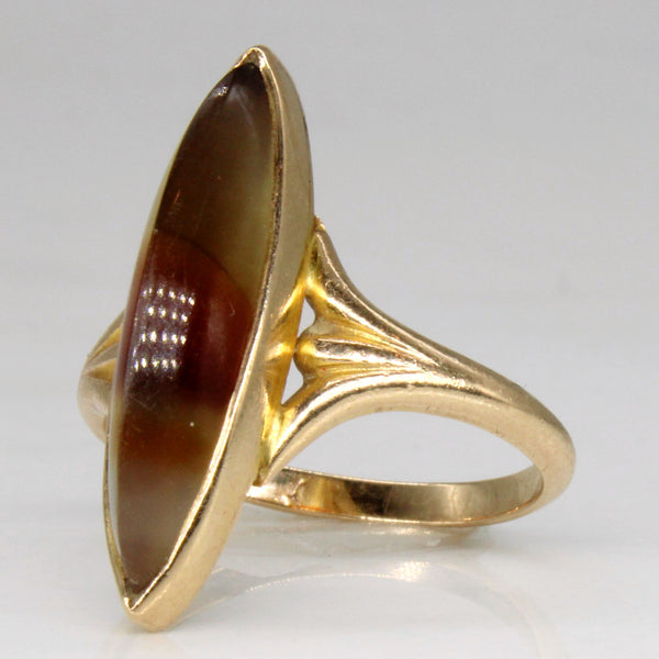 Agate Cocktail Ring | 4.00ct | SZ 4 |