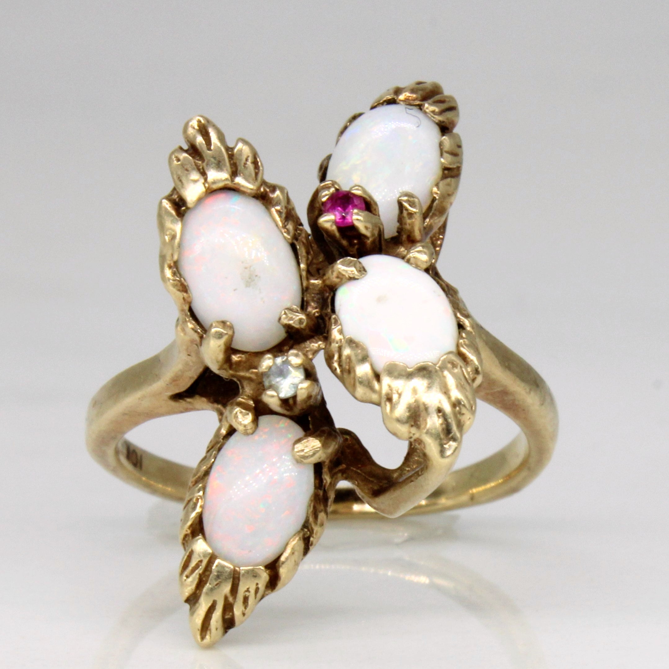 Multi Gem Cocktail Ring | 0.98ctw | SZ 5 |