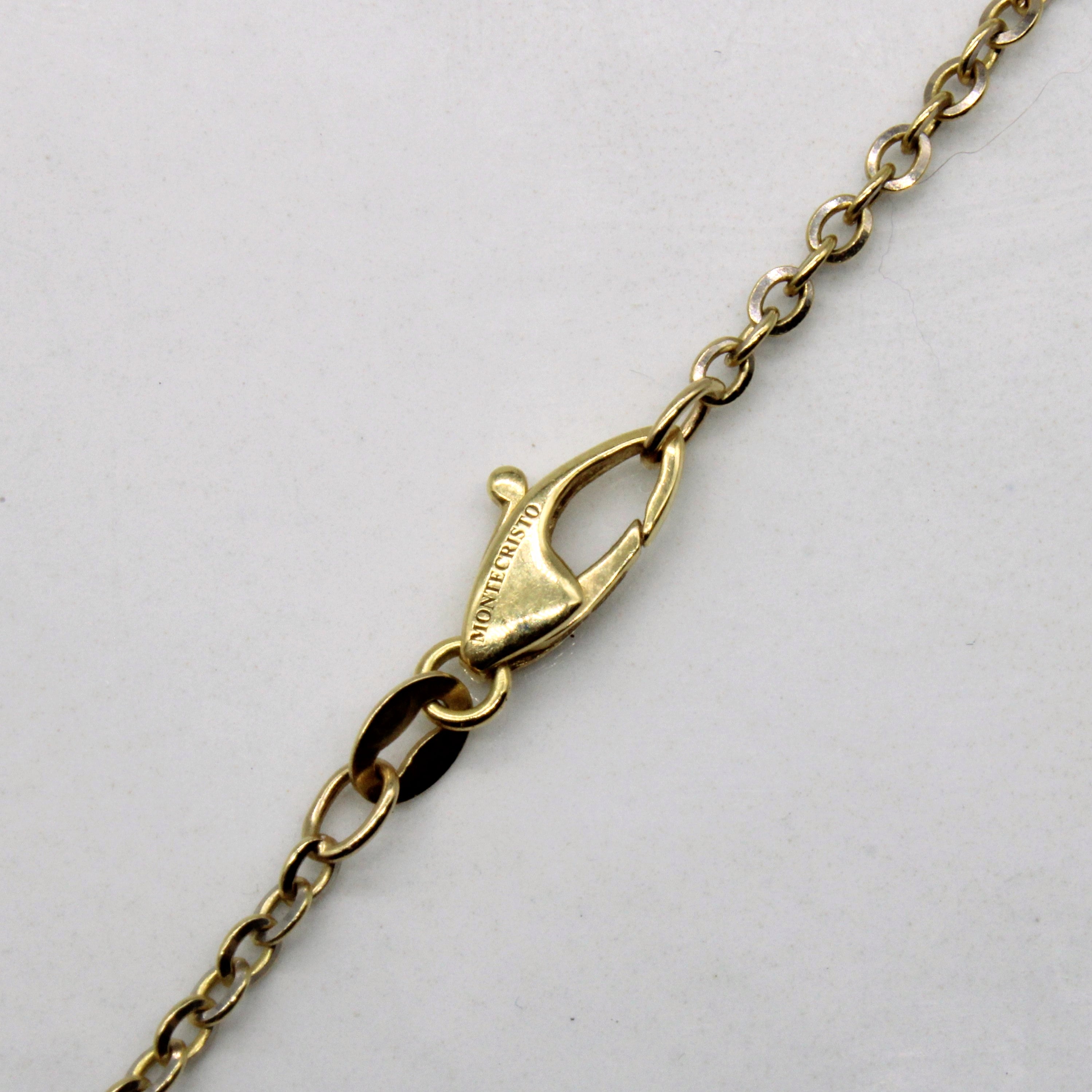 Montecristo' Diamond Circle Pendant Necklace | 0.47ctw | 18" |