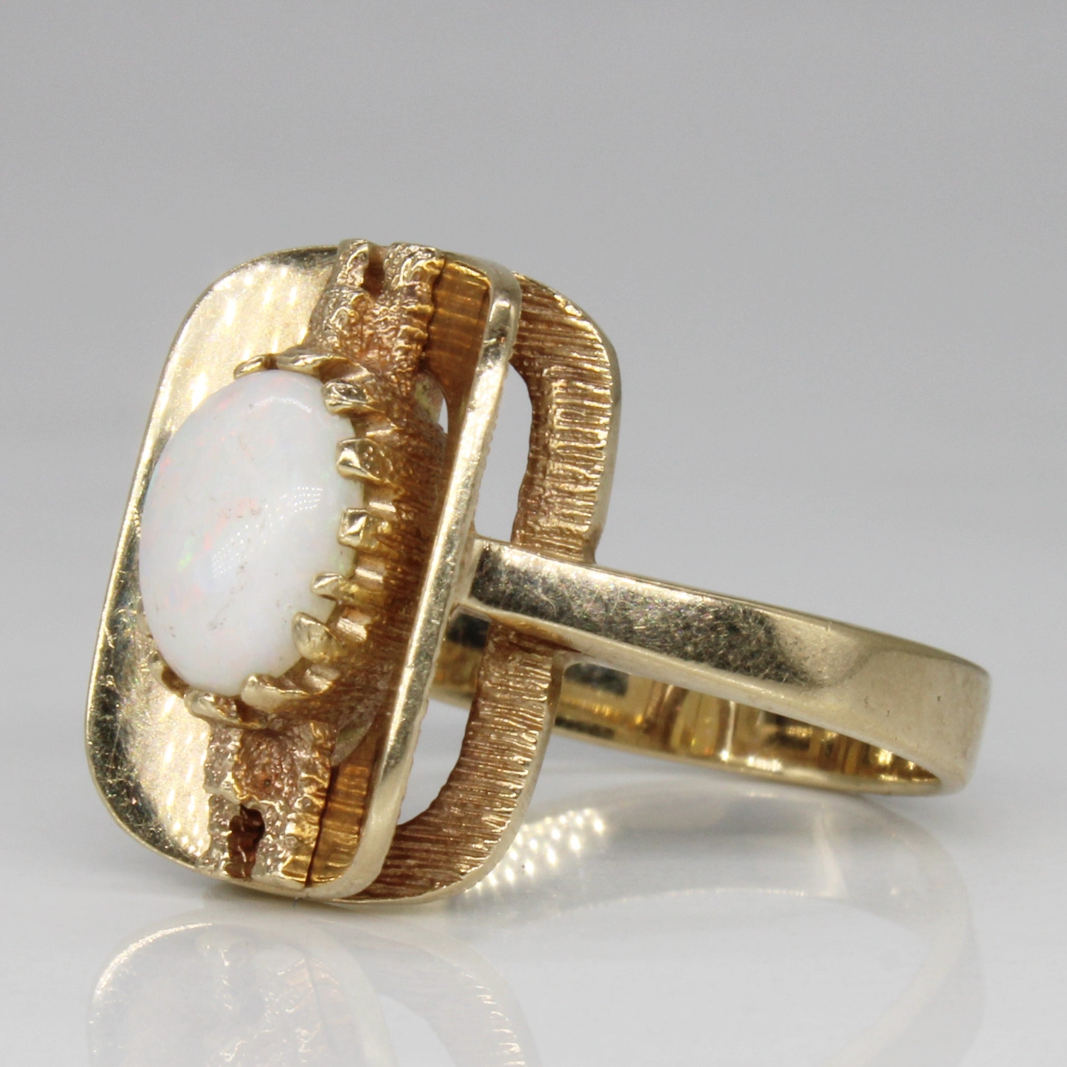 Golden Halo Opal Ring | 1.00ct | SZ 6.75 |