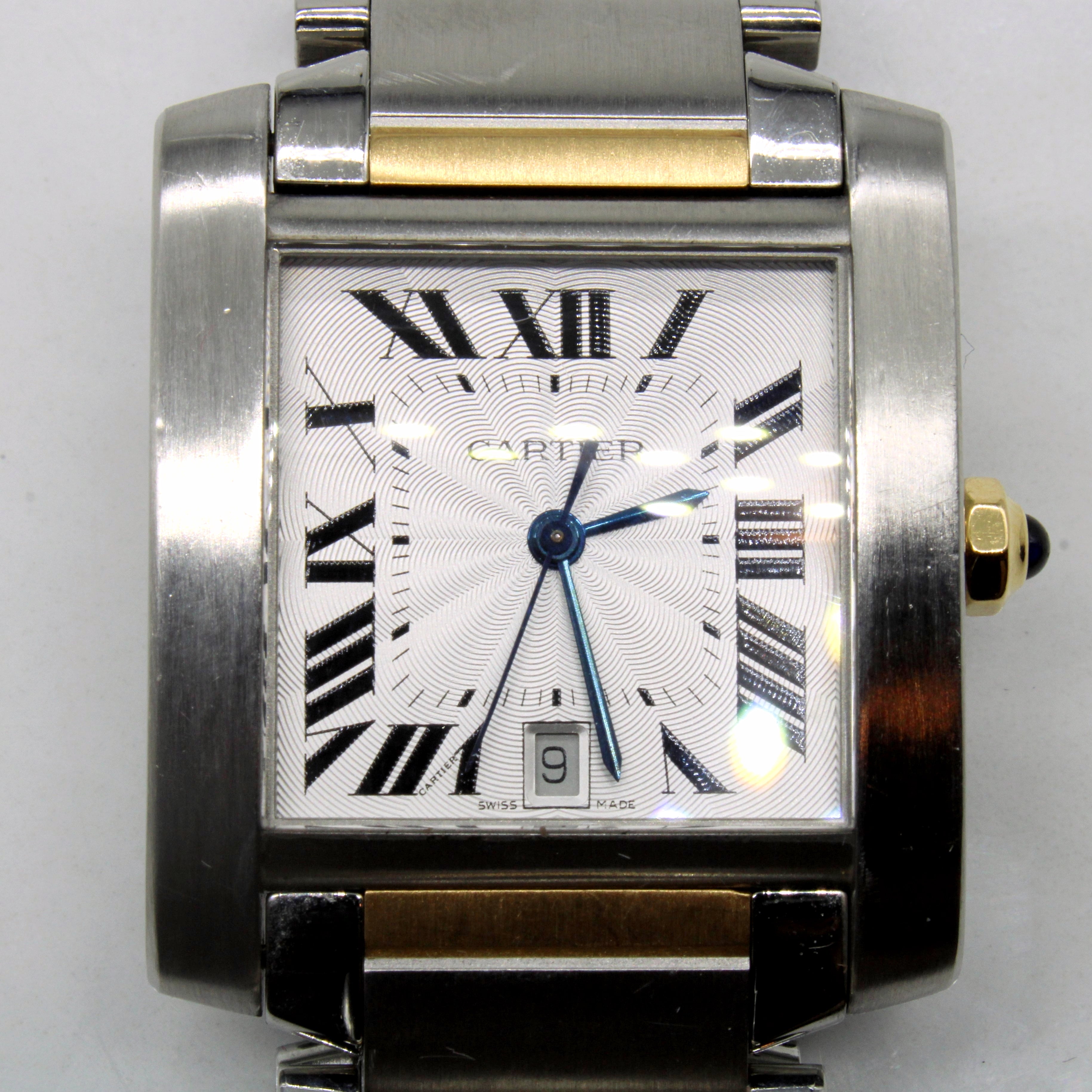 Cartier' Tank Francaise 2302 Watch | Yellow Gold and Stainless Steel |