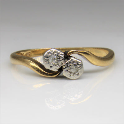 Edwardian Diamond Toi et Moi Ring | 0.04ctw | SZ 7 |