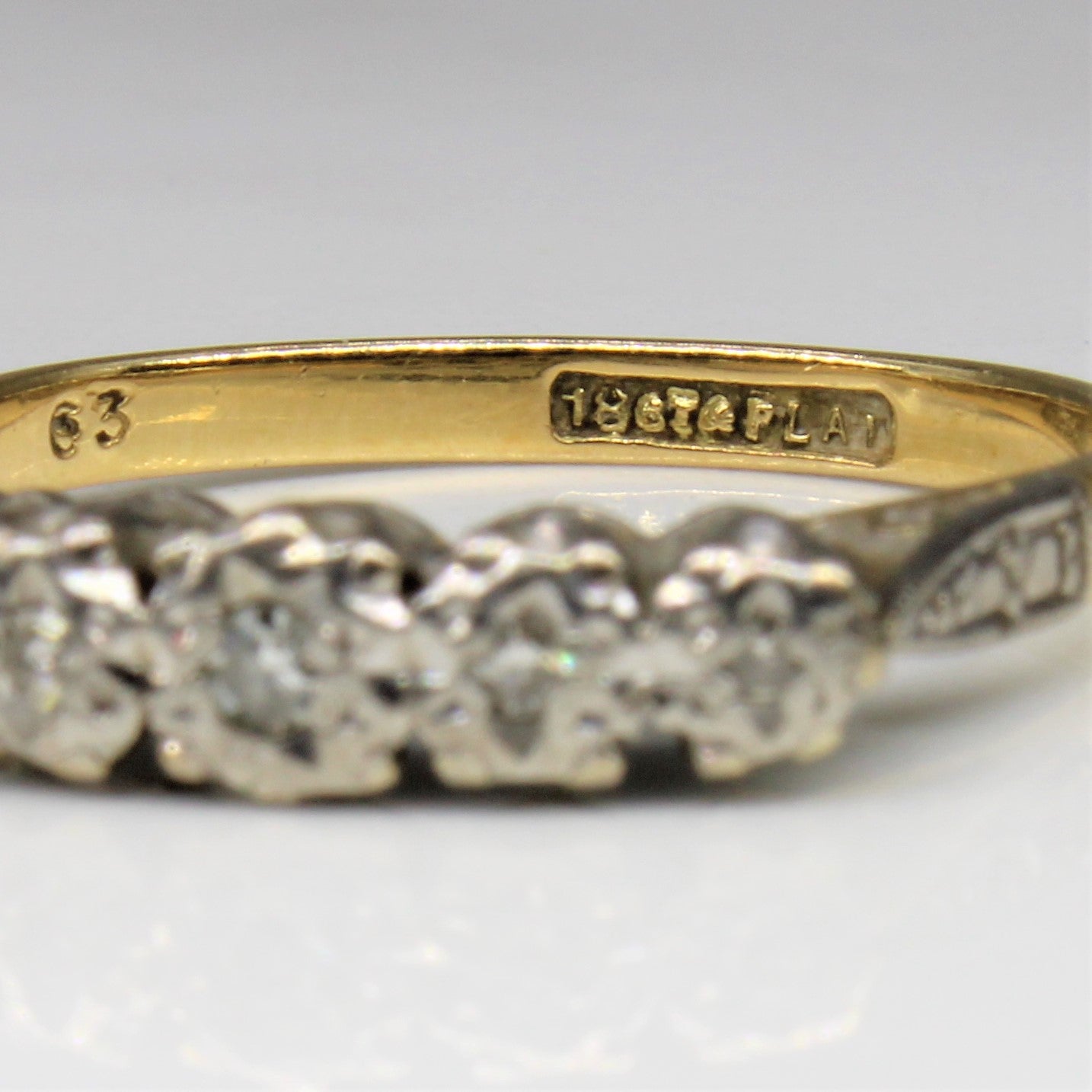 Edwardian Five Stone Diamond Ring | 0.04ctw | SZ 6.25 |