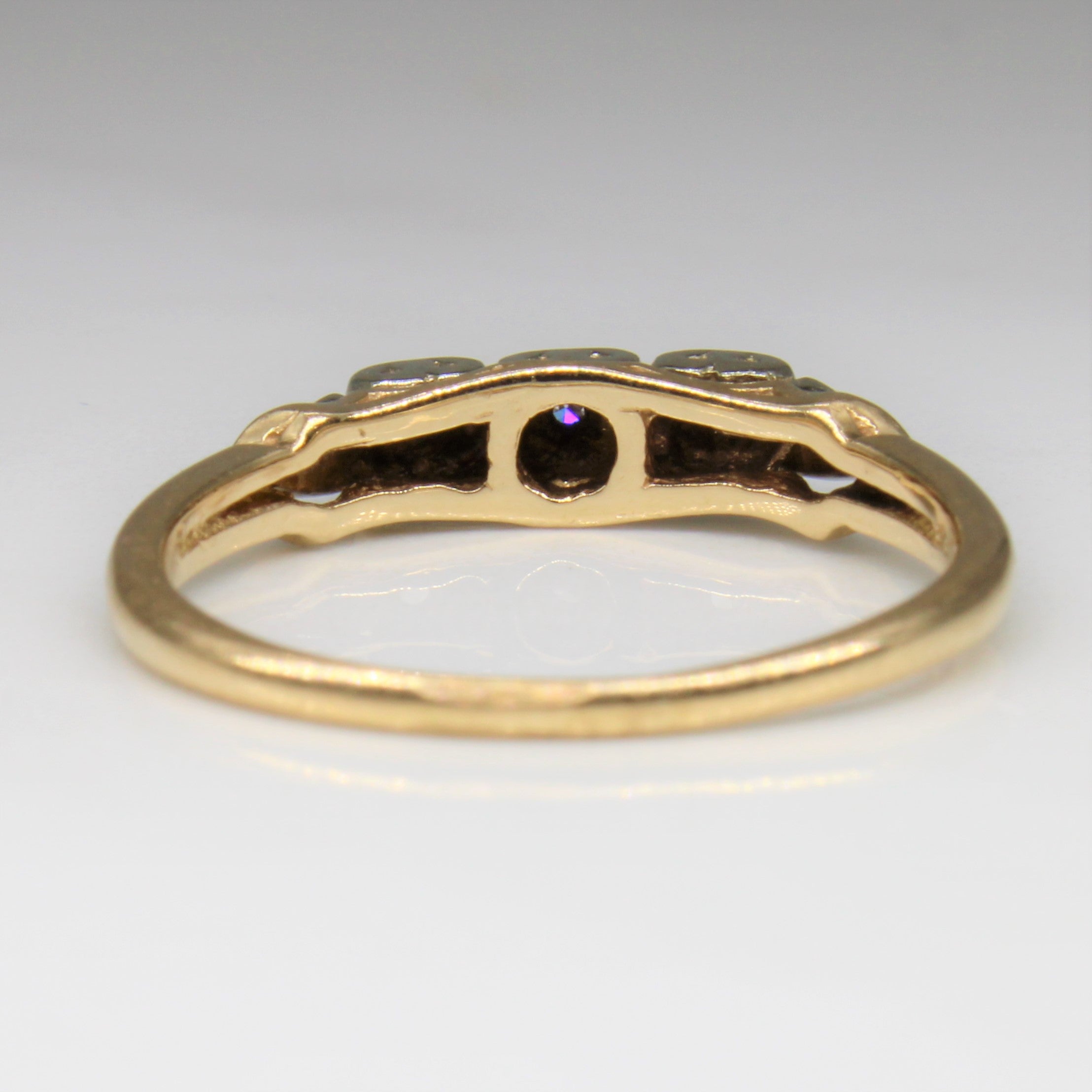 Three Stone Diamond Ring | 0.05ctw | SZ 7.25 |