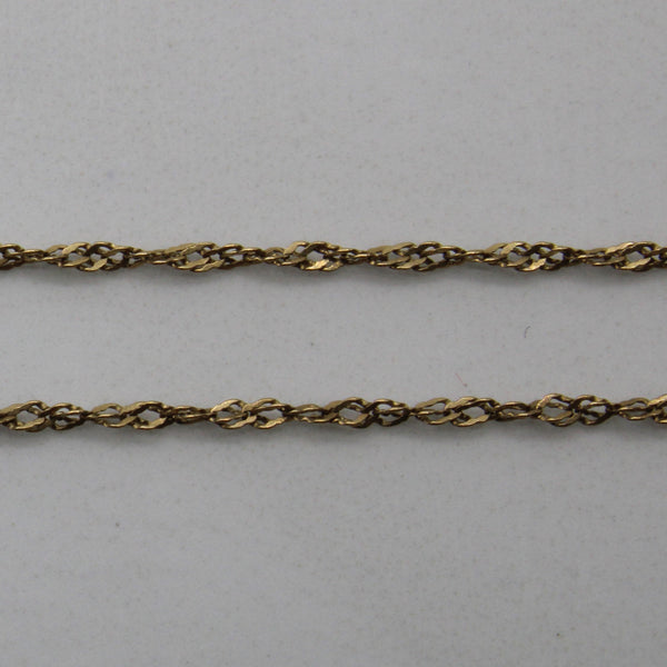 10k Yellow Gold Rope Chain | 21