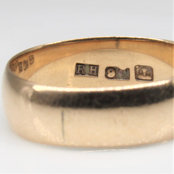 Early 1900s Plain Gold Band | SZ 7.5 |