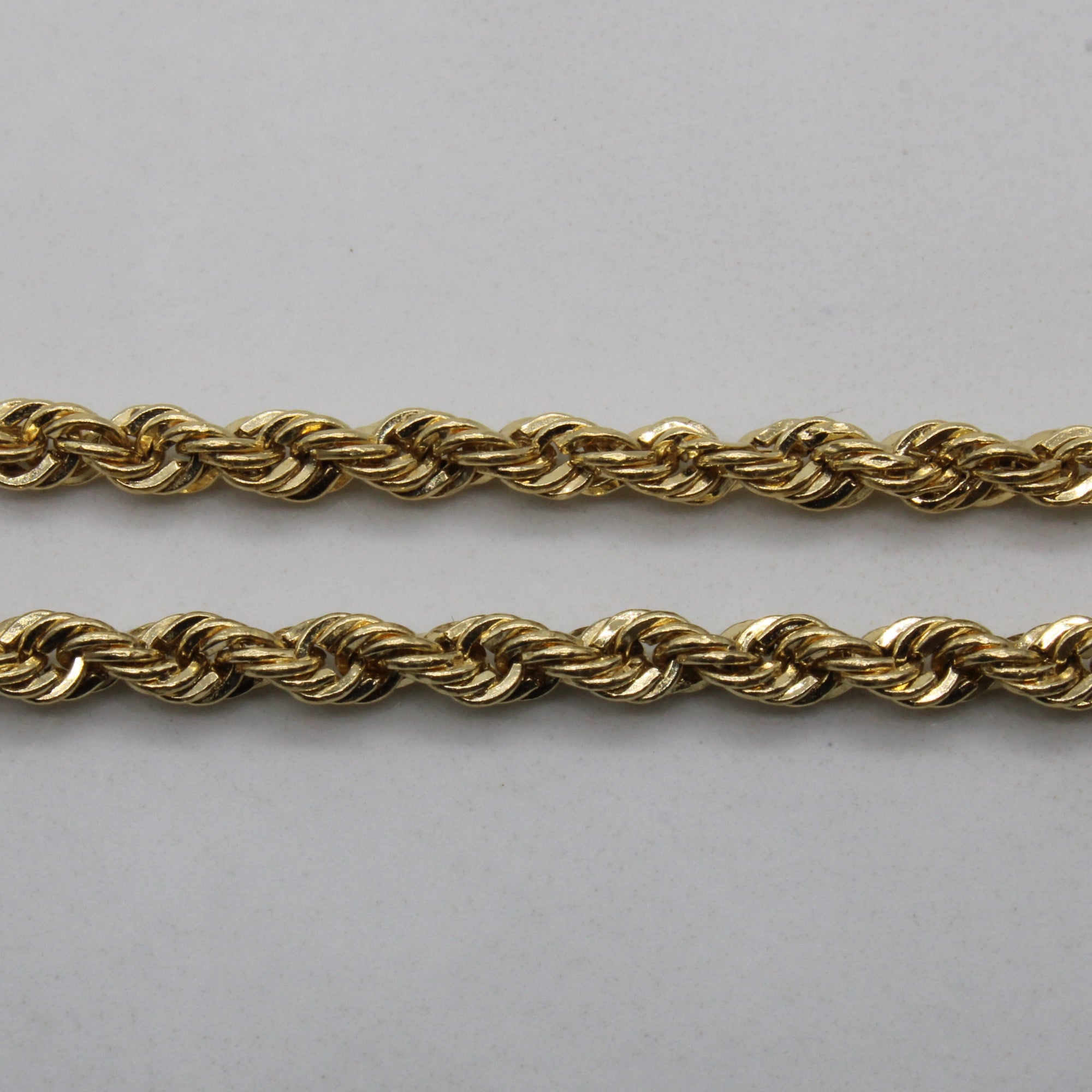 18k Yellow Gold Rope Chain Choker | 11