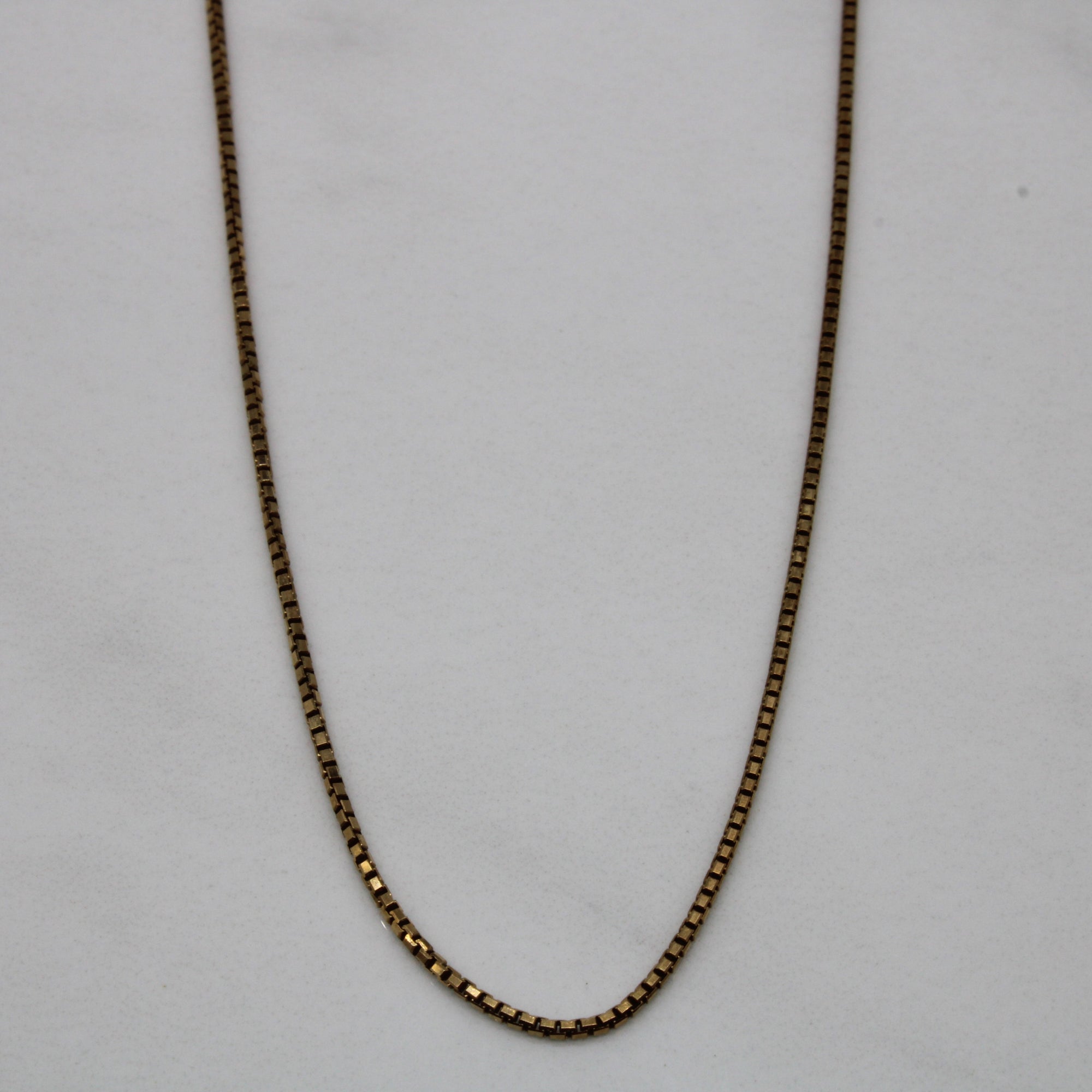 10k Yellow Gold Box Chain | 16