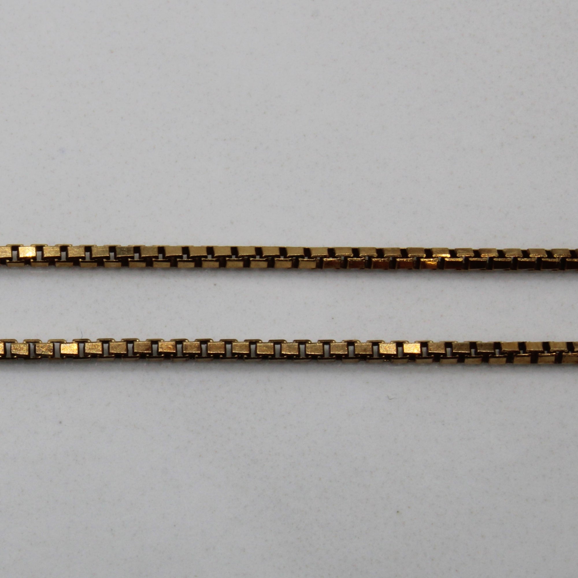 10k Yellow Gold Box Chain | 16