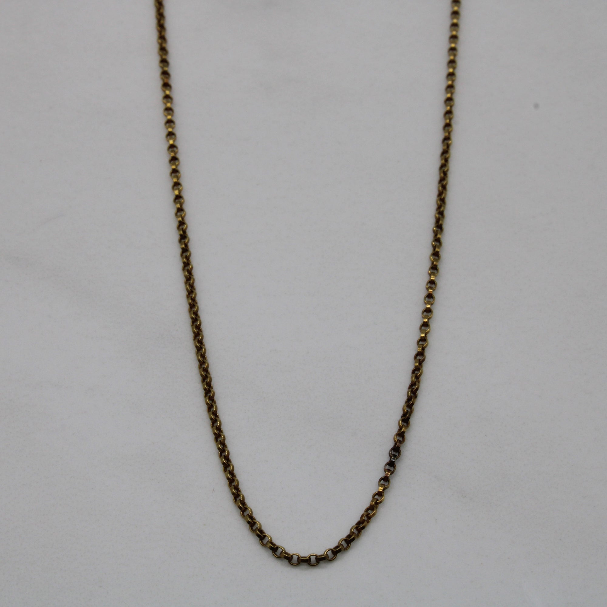 14k Yellow Gold Rolo Chain | 20