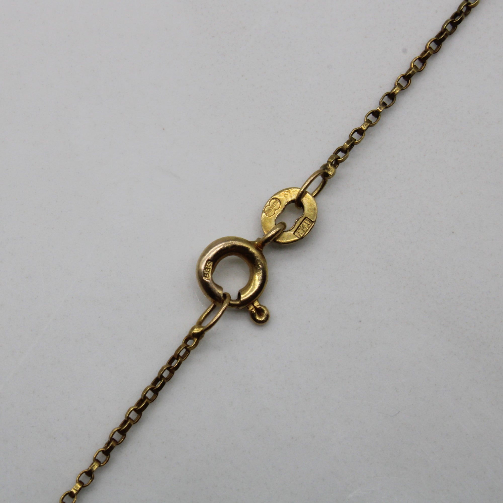 14k Yellow Gold Rolo Chain | 20