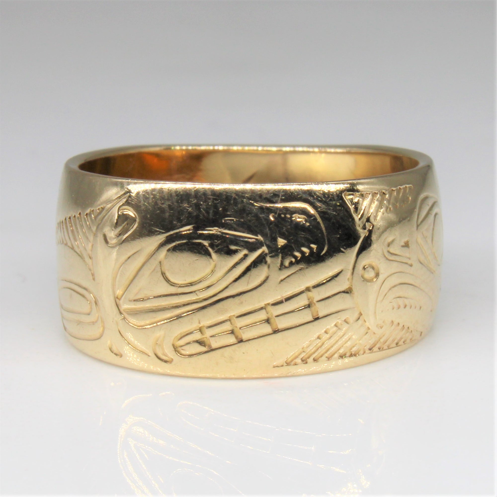 Indigenous Orca & Eagle Art Ring | SZ 7.5 |