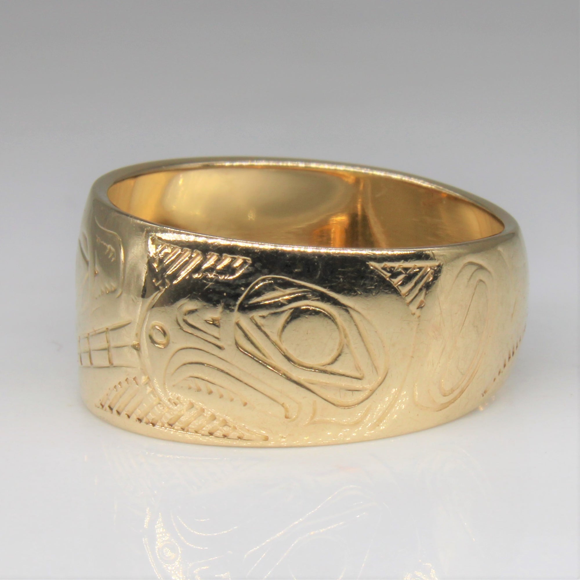 Indigenous Orca & Eagle Art Ring | SZ 7.5 |