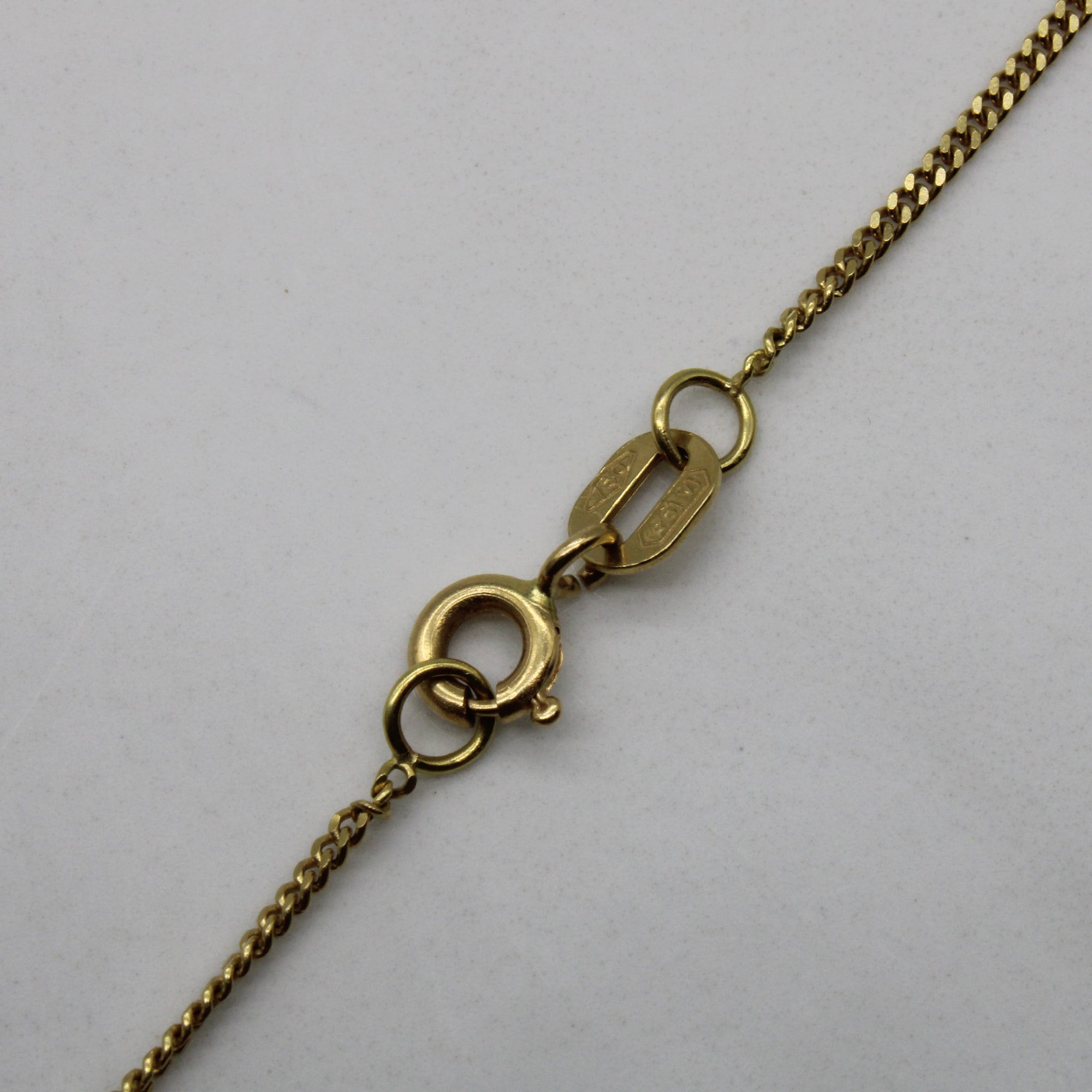 18k Yellow Gold Curb Chain | 18