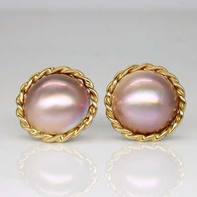 Mabé Pearl Earrings | 14.50mm |