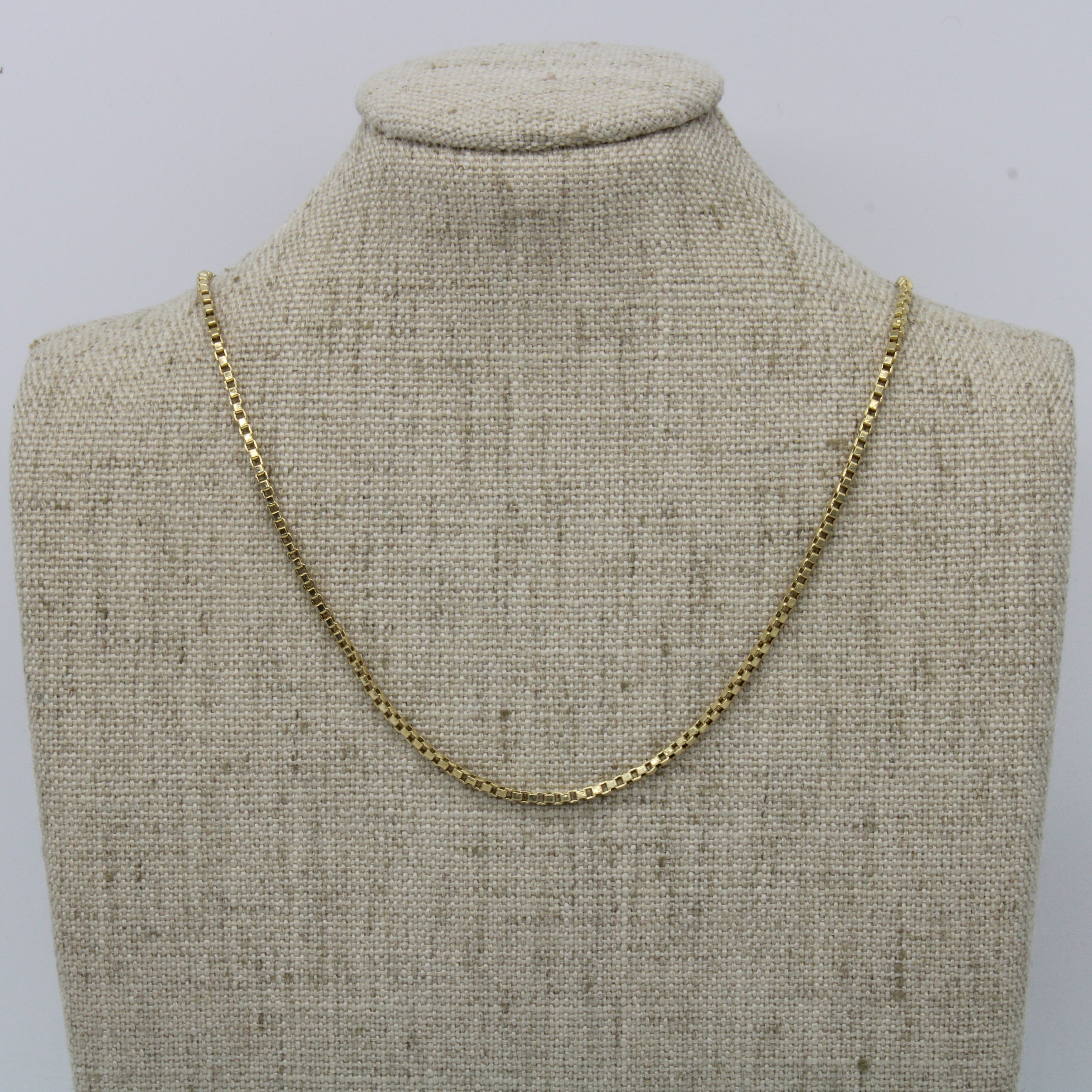 18k Yellow Gold Box Chain | 20" |