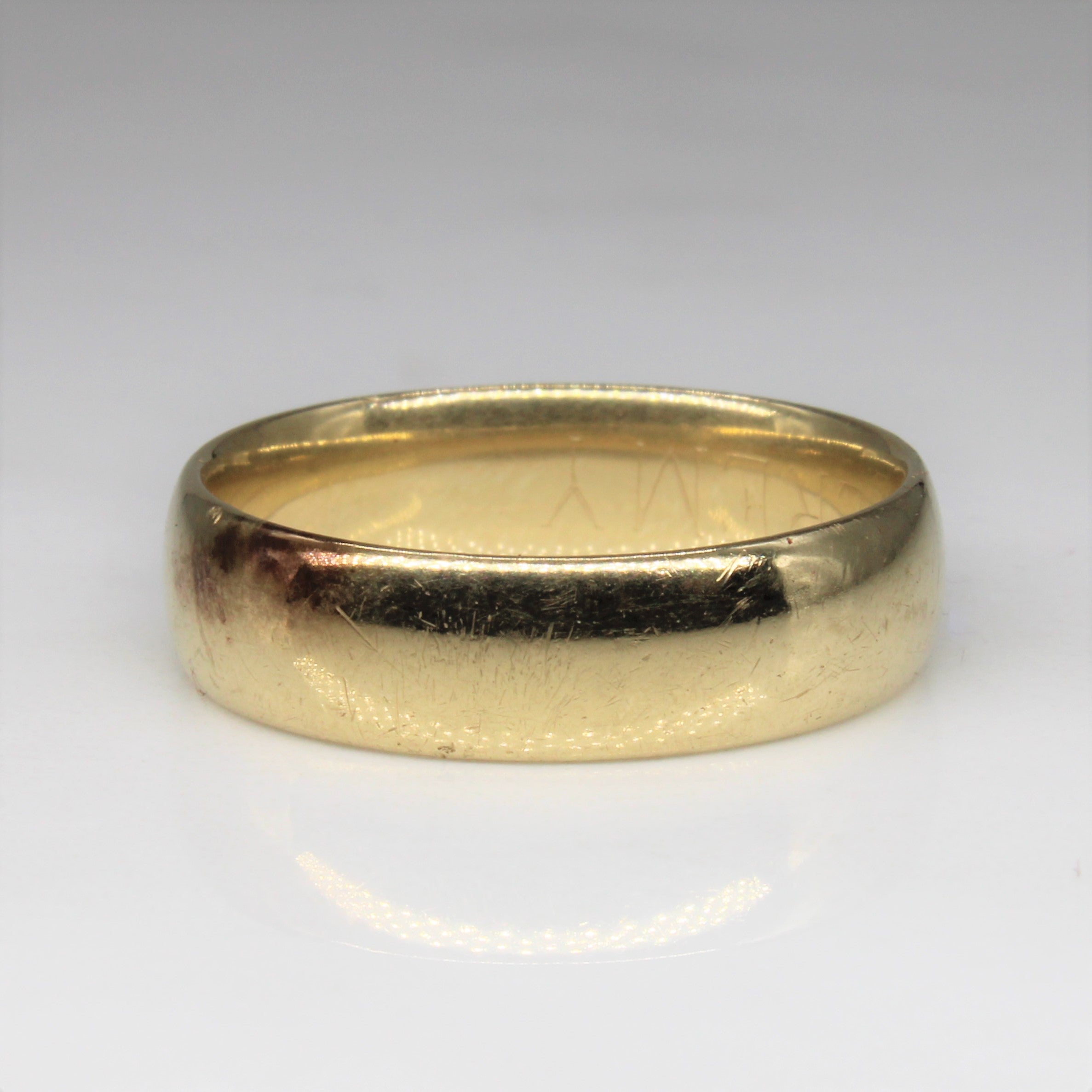 Yellow Gold Plain Band | SZ 9 |