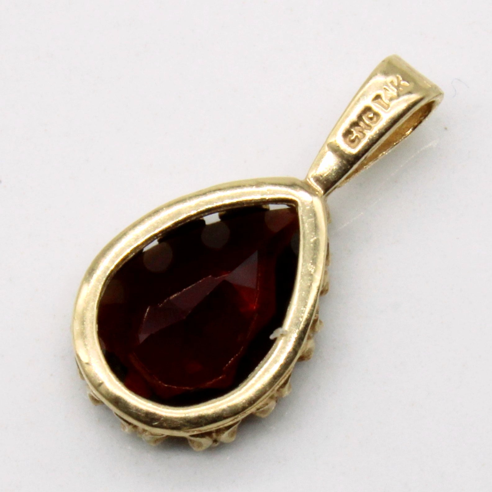 Garnet Tear Drop Pendant | 1.40ct |