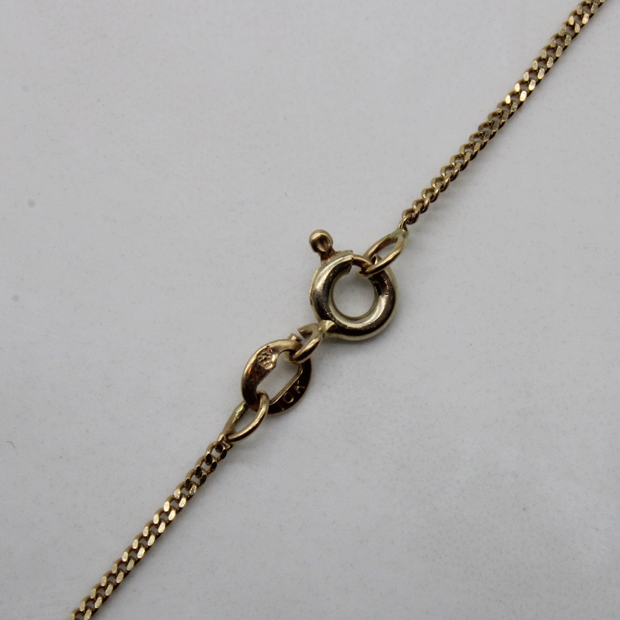 10k Yellow Gold Curb Chain | 18