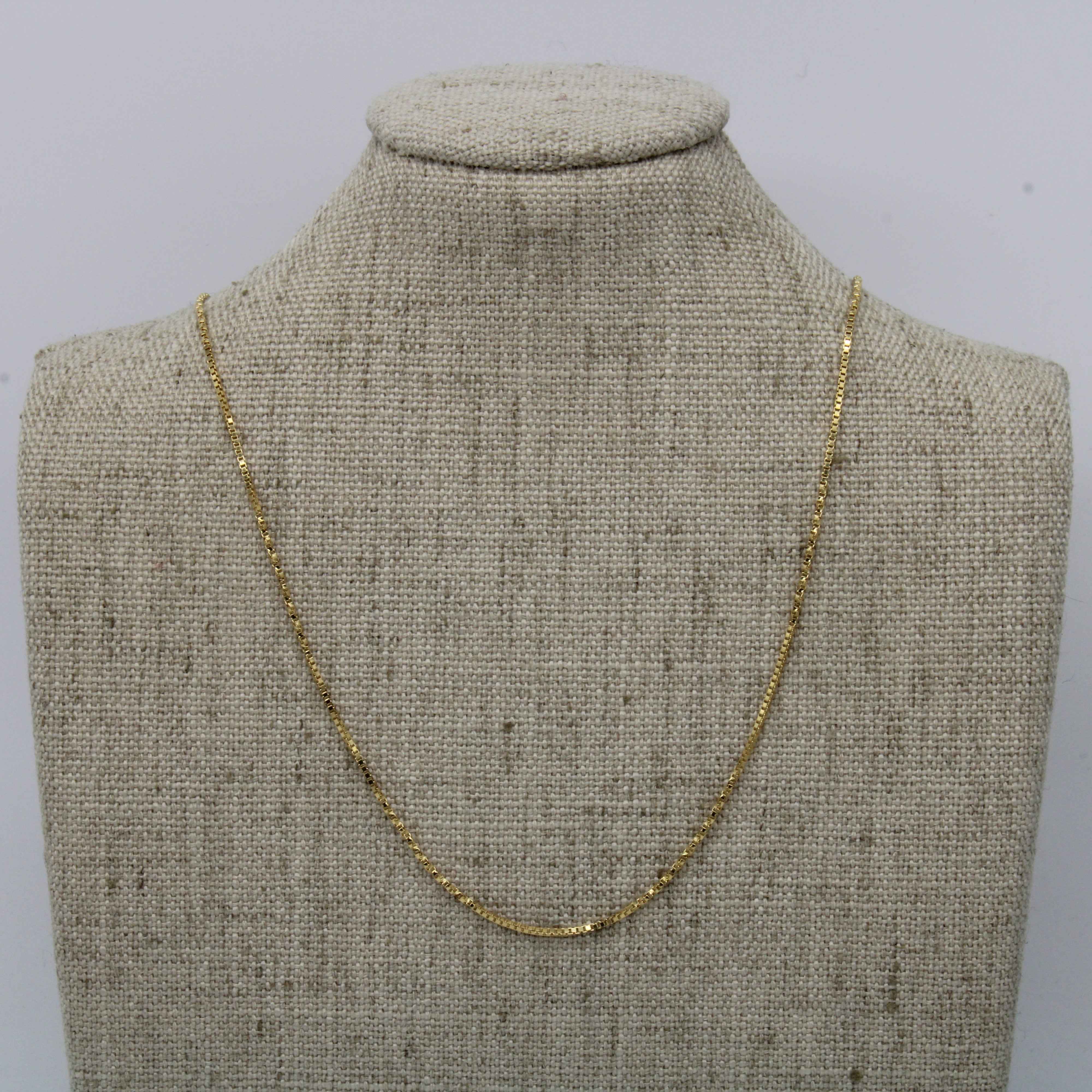 18k Yellow Gold Box Chain | 20" |