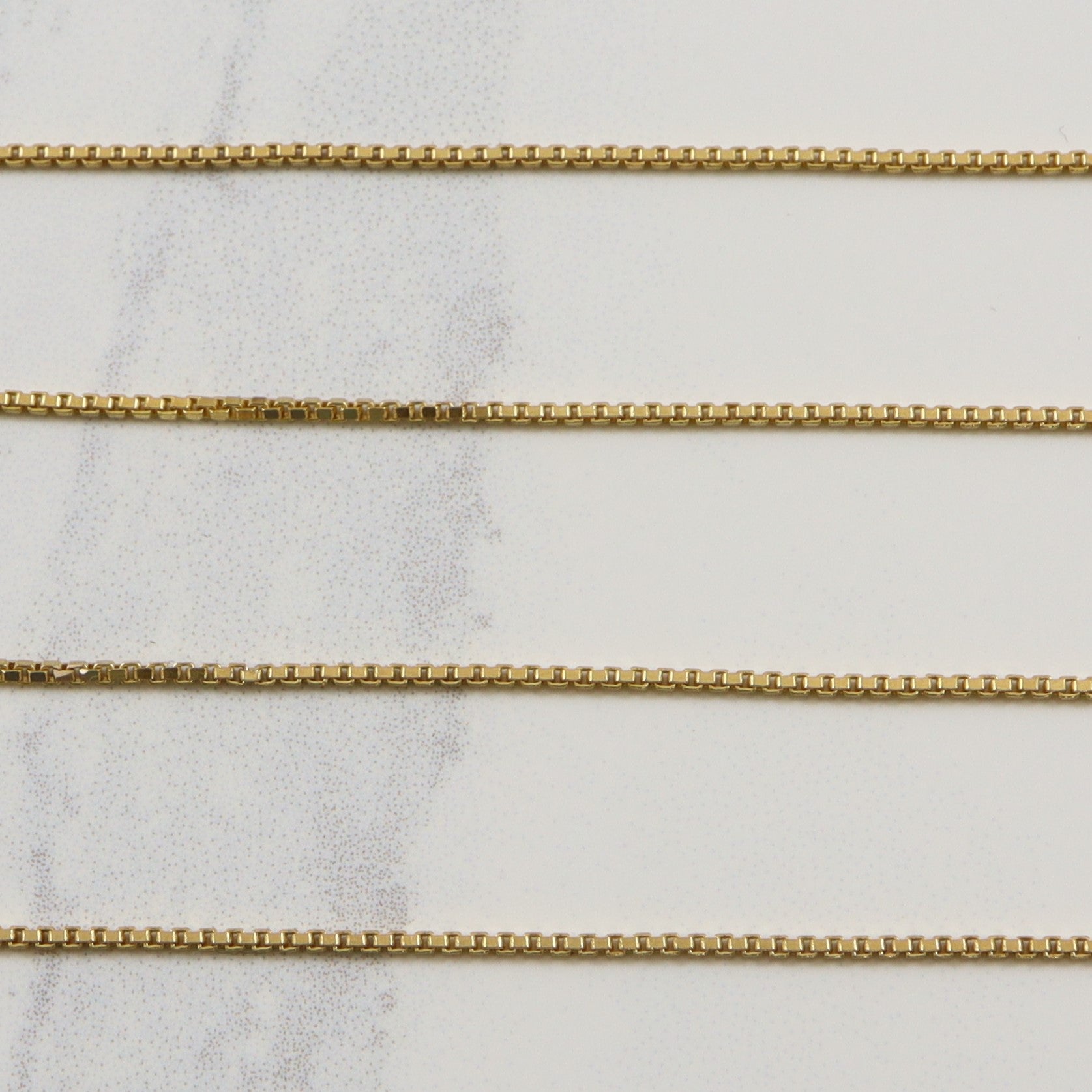 18k Yellow Gold Box Chain | 18" |