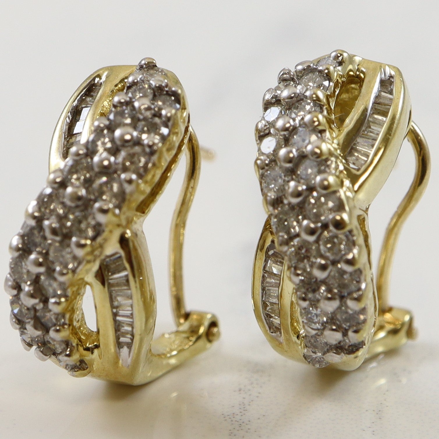 Twisted Diamond Clip Earrings | 0.66ctw |
