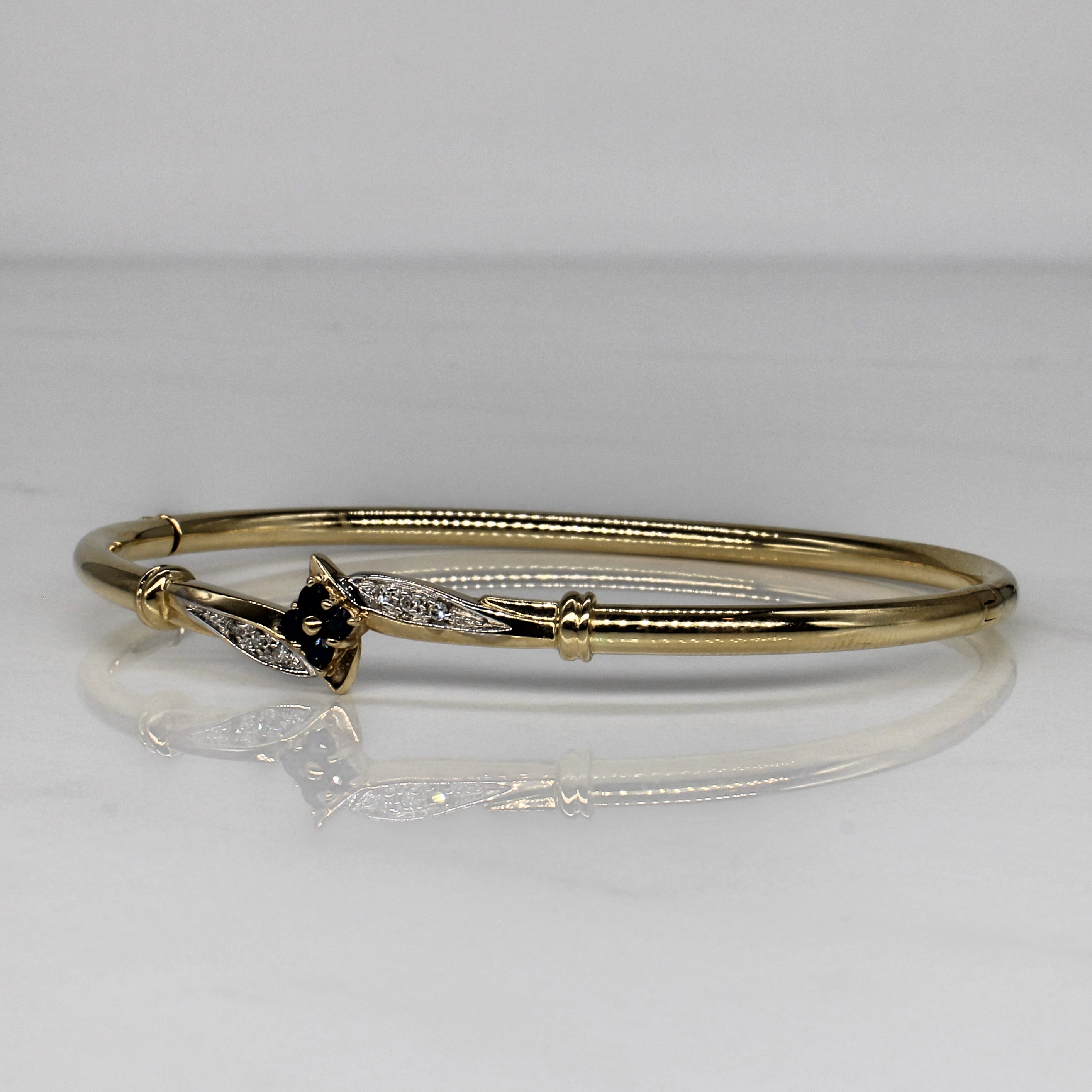 Sapphire & Diamond Bracelet | 0.12ctw, 0.03ctw | 7" |