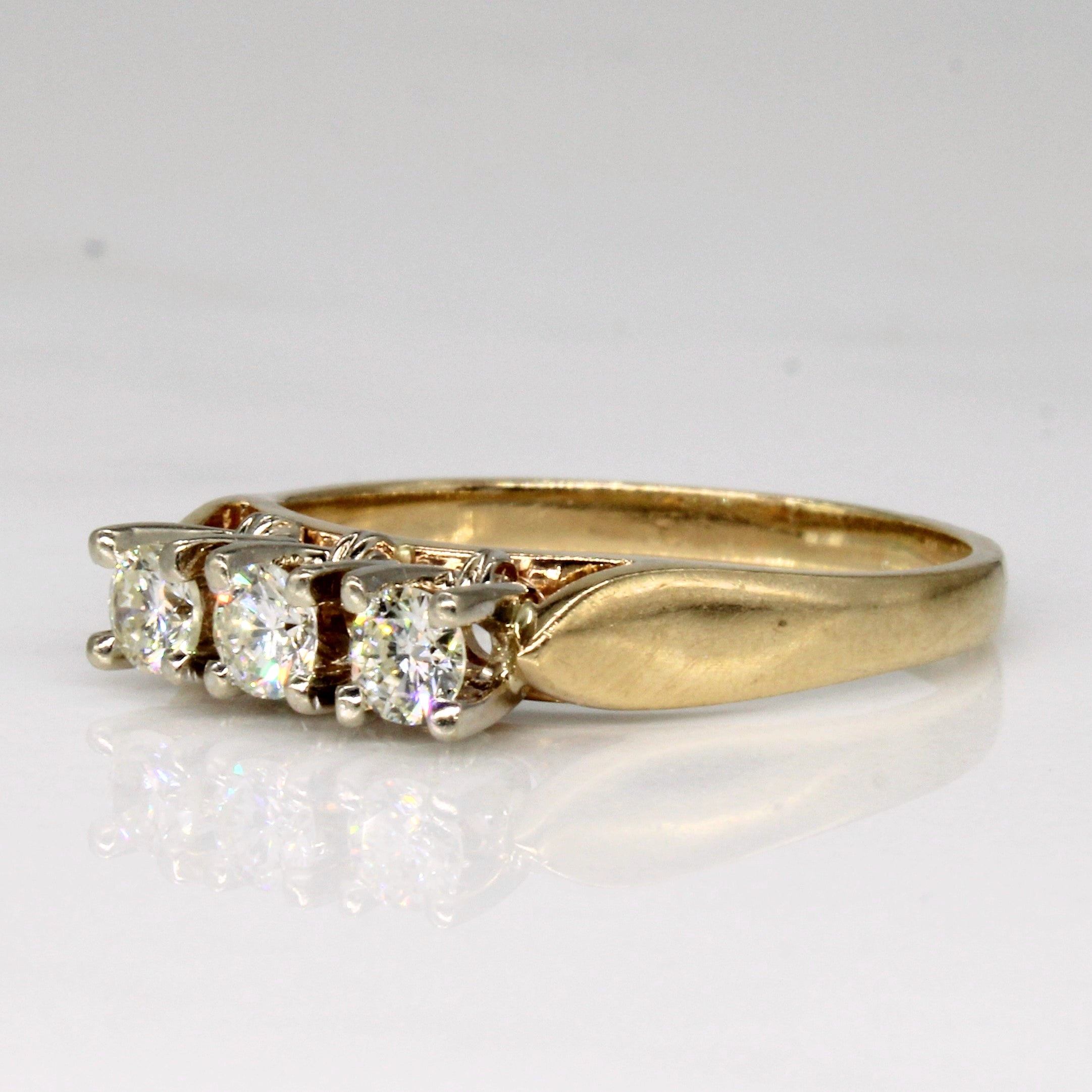 Three Stone Diamond Ring | 0.33ctw | SZ 7.25 |