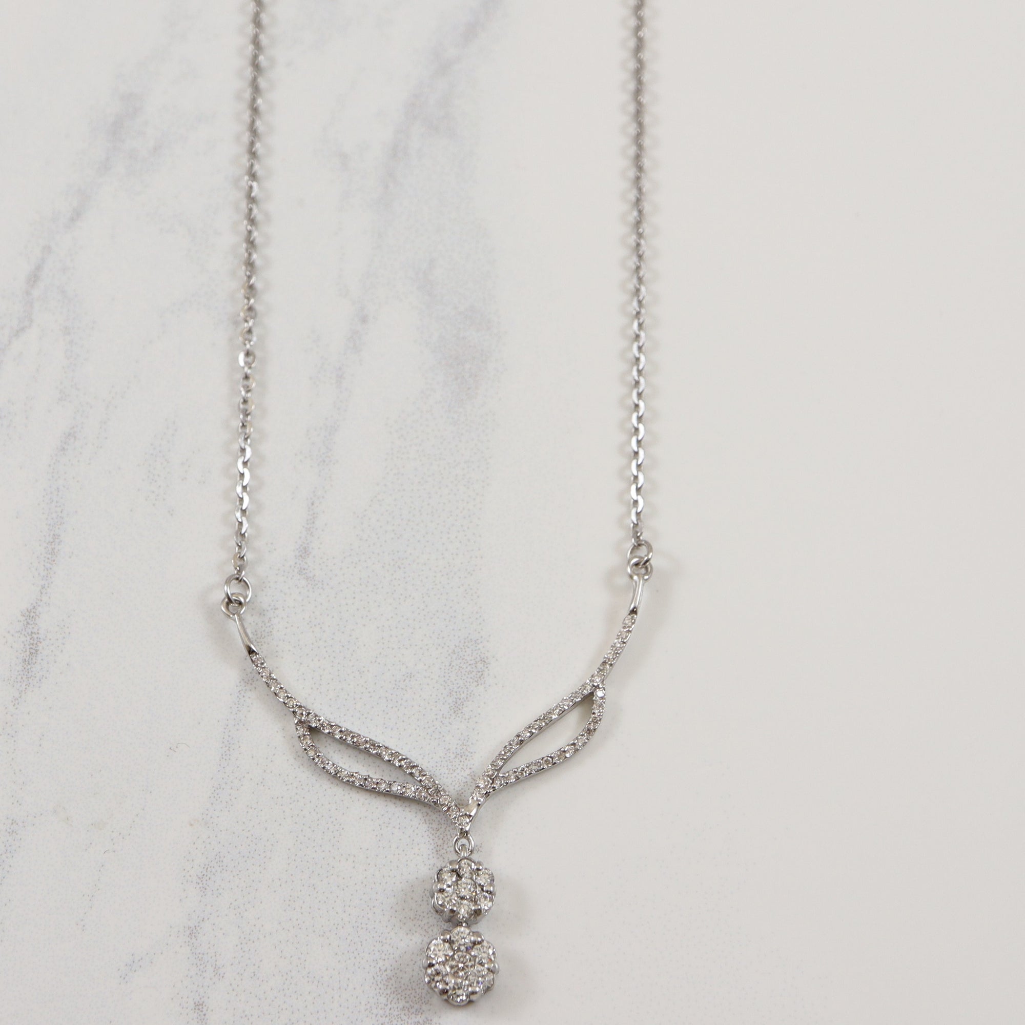 Diamond Drop Necklace | 0.46ctw | 16.5