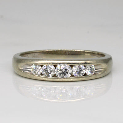 Graduated Diamond Channel Band | 0.31ctw | SZ 6.25 |