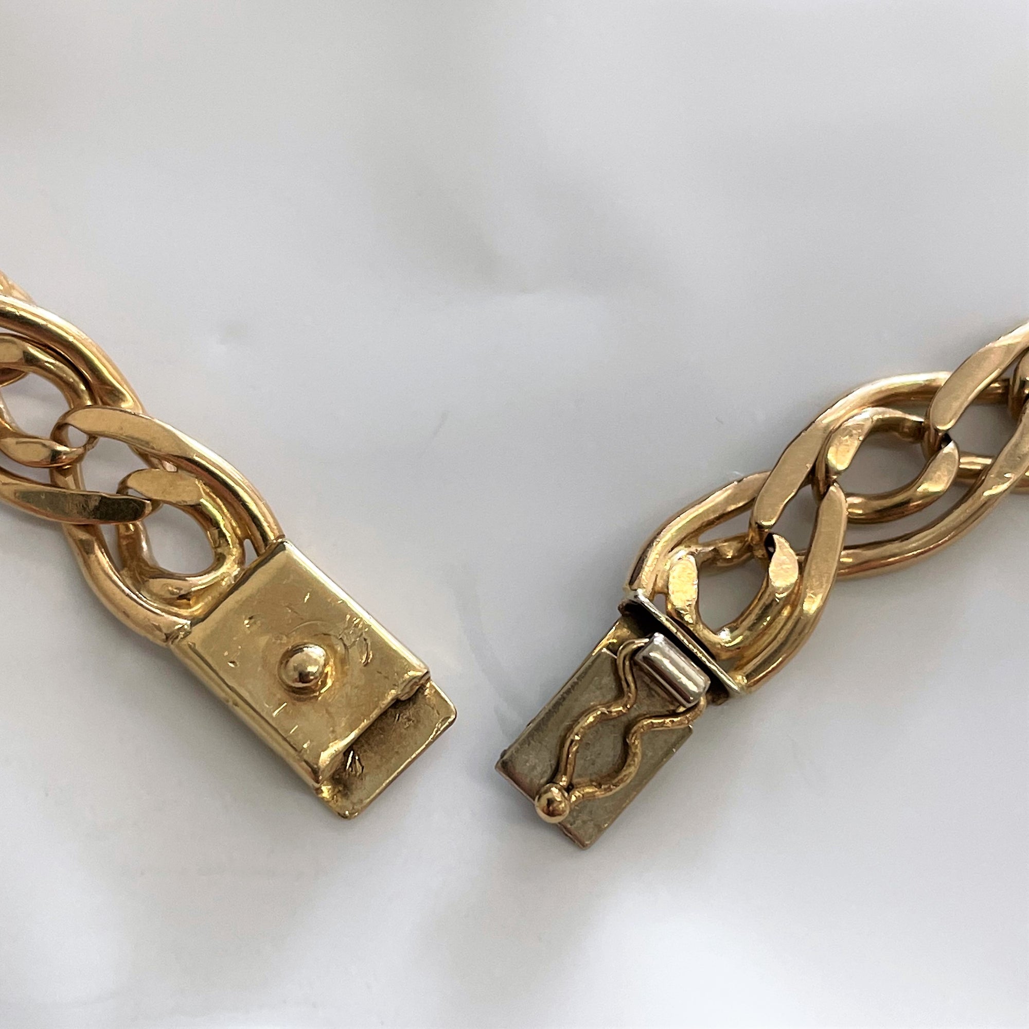 14k Yellow Gold Fancy Link Chain | 23