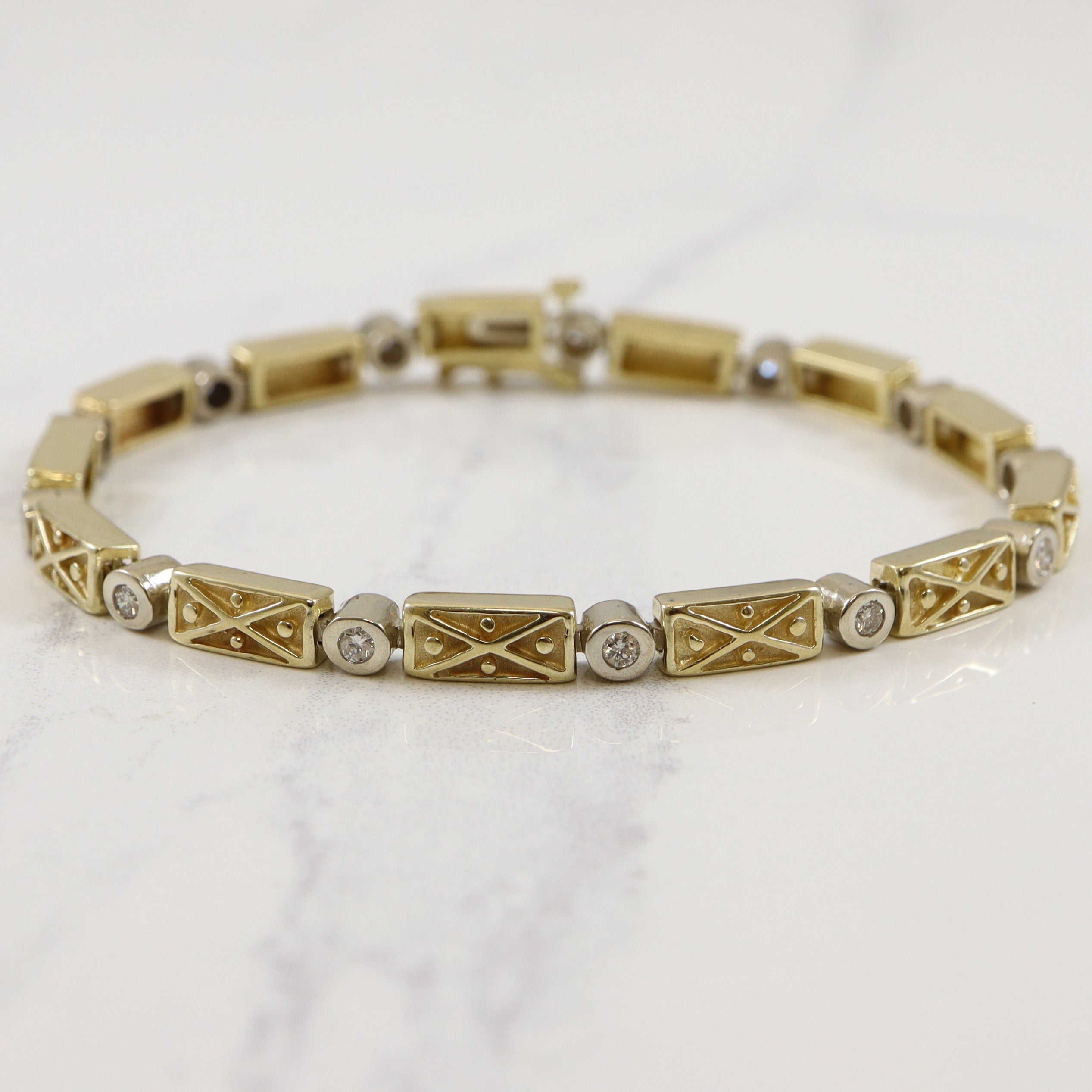 Bracelet unique serti de diamants | 0,52 ct | 7,5" | 