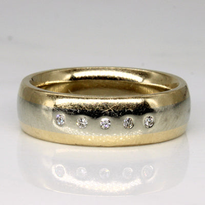 Flush Set Diamond Band | 0.03ctw | SZ 7.25 |