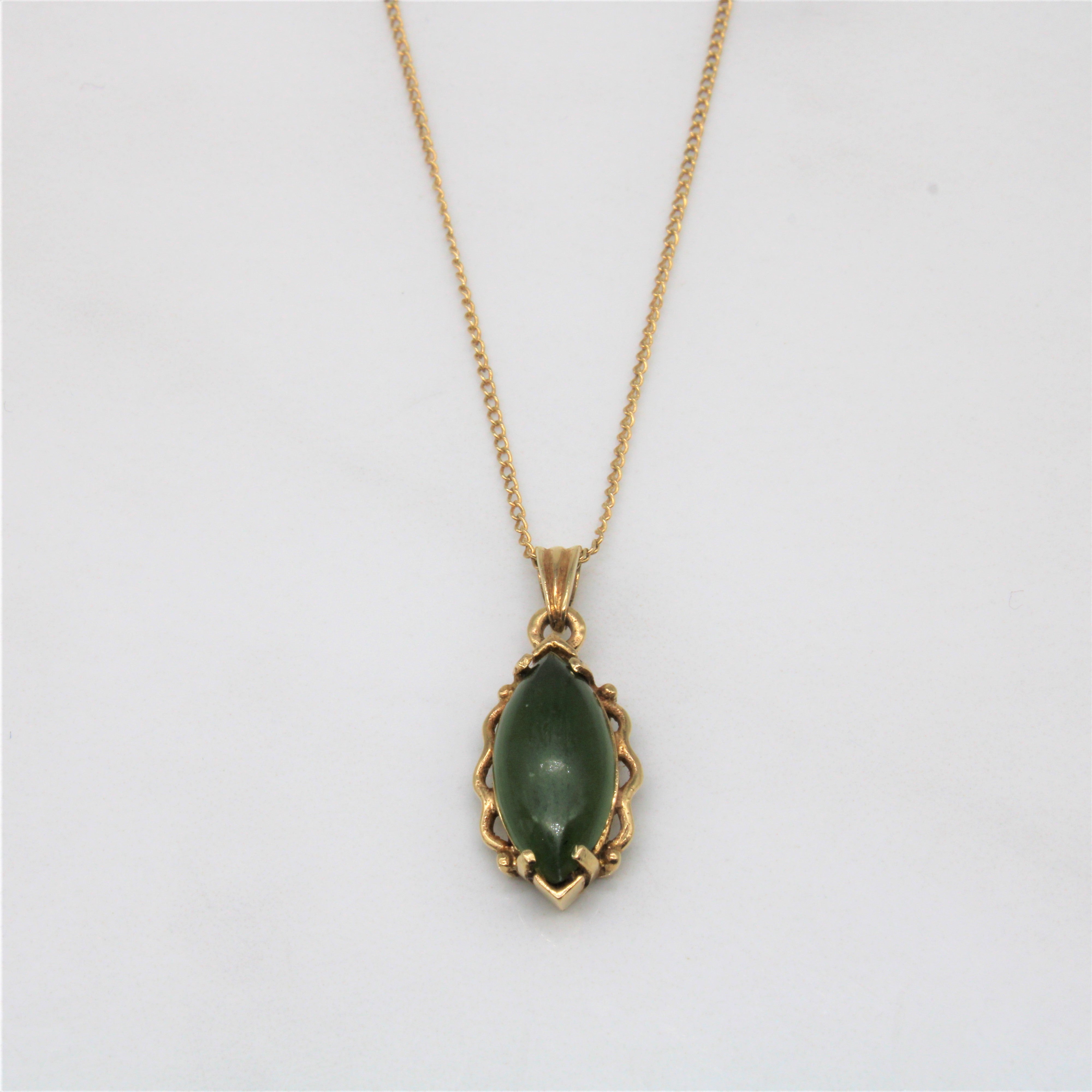 Nephrite Jade Necklace | 1.50ct | 16" |