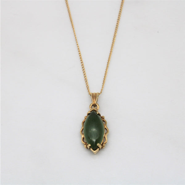 Nephrite Jade Necklace | 1.50ct | 16