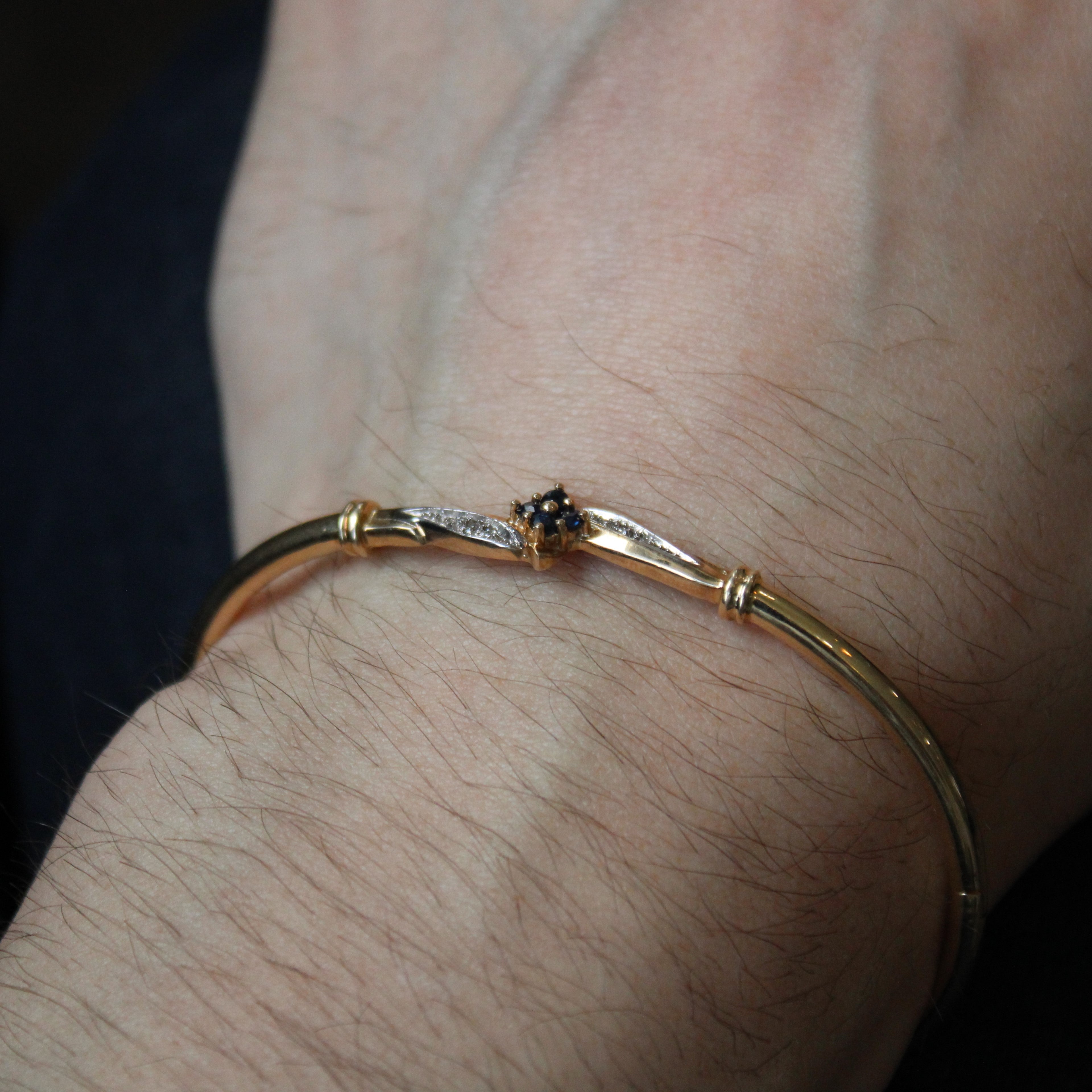 Sapphire & Diamond Bracelet | 0.12ctw, 0.03ctw | 7" |