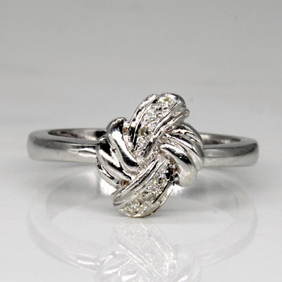 Diamond Knot Ring | 0.03ctw | SZ 6.5 |