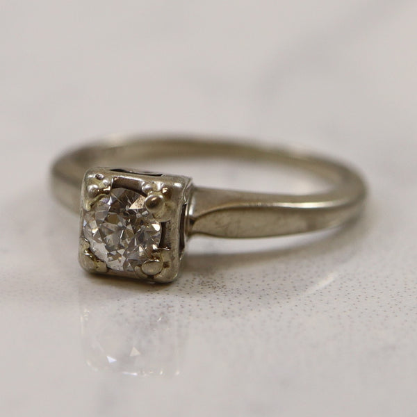 1940s Solitaire Diamond Ring | 0.32ct | SZ 5 |