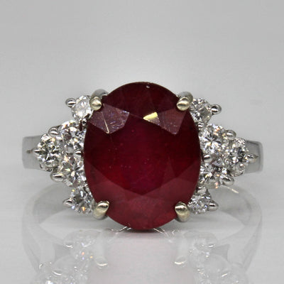 Ruby & Diamond Ring | 5.15ct, 0.60ctw | SZ 8 |