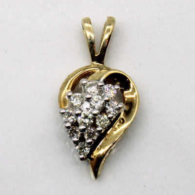 Diamond Cluster Pendant | 0.13ctw |