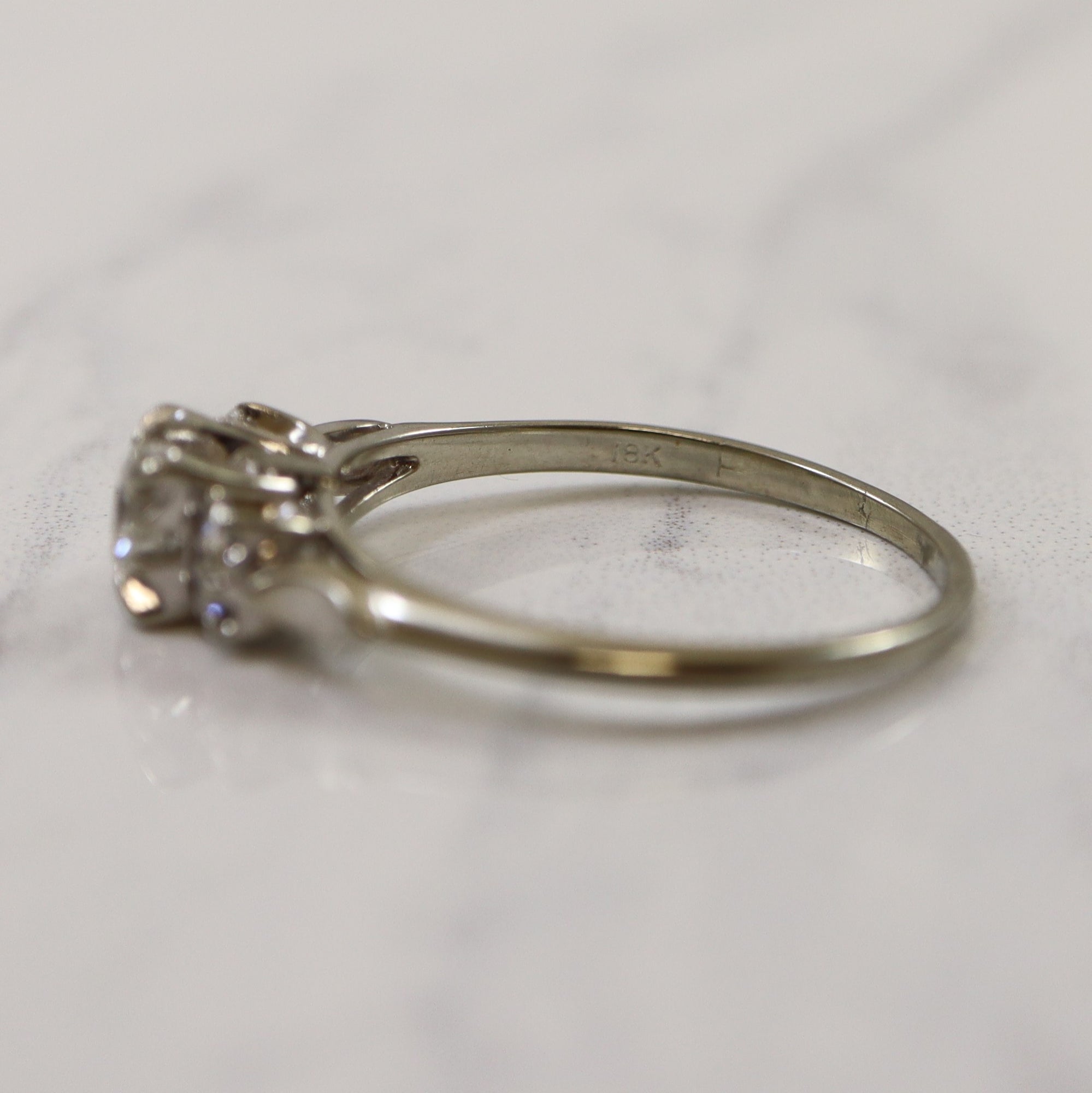 1940s Diamond Engagement Ring | 0.48ctw | SZ 8.25 |